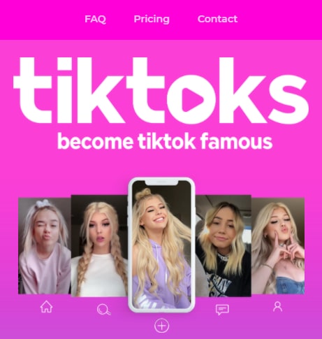 TikToks.com的屏幕截图